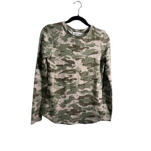 Beach Lunch Lounge Green Camo Long Sleeve Shirt